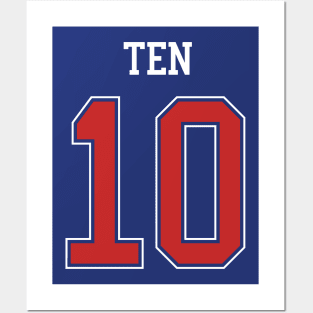 Ten's hockey jersey - 90's love (NCT) Posters and Art